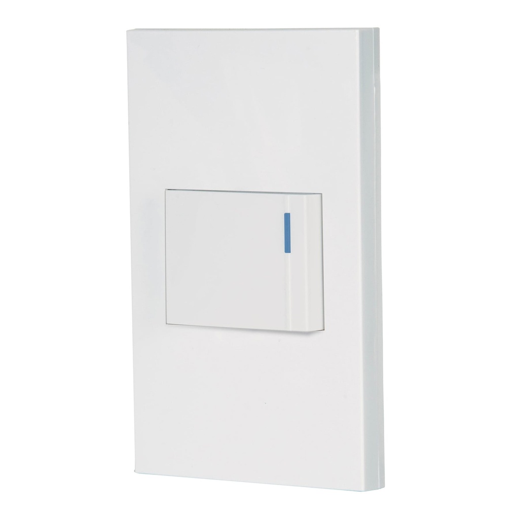 [45600] INTERRUPTOR DE 3 VÍAS 1.5 CON PLACA- BLANCO- ESPAÑOLA