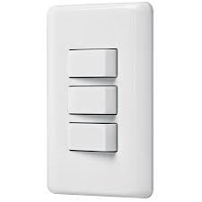 [25083] INTERRUPTOR SENCILLO TRIPLE CON PLACA