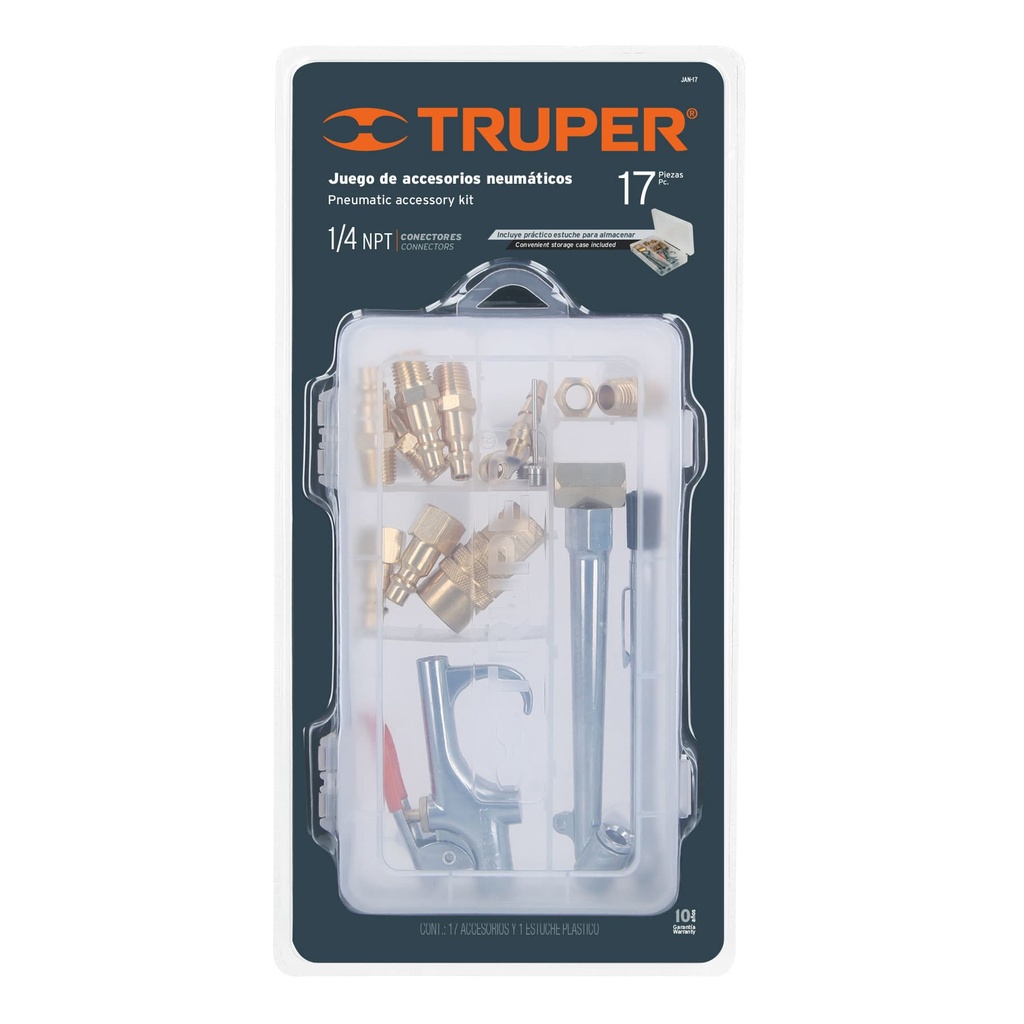 [19022] JGO ACCESORIOS P/AIRE 17 PZS 1/4 NPT