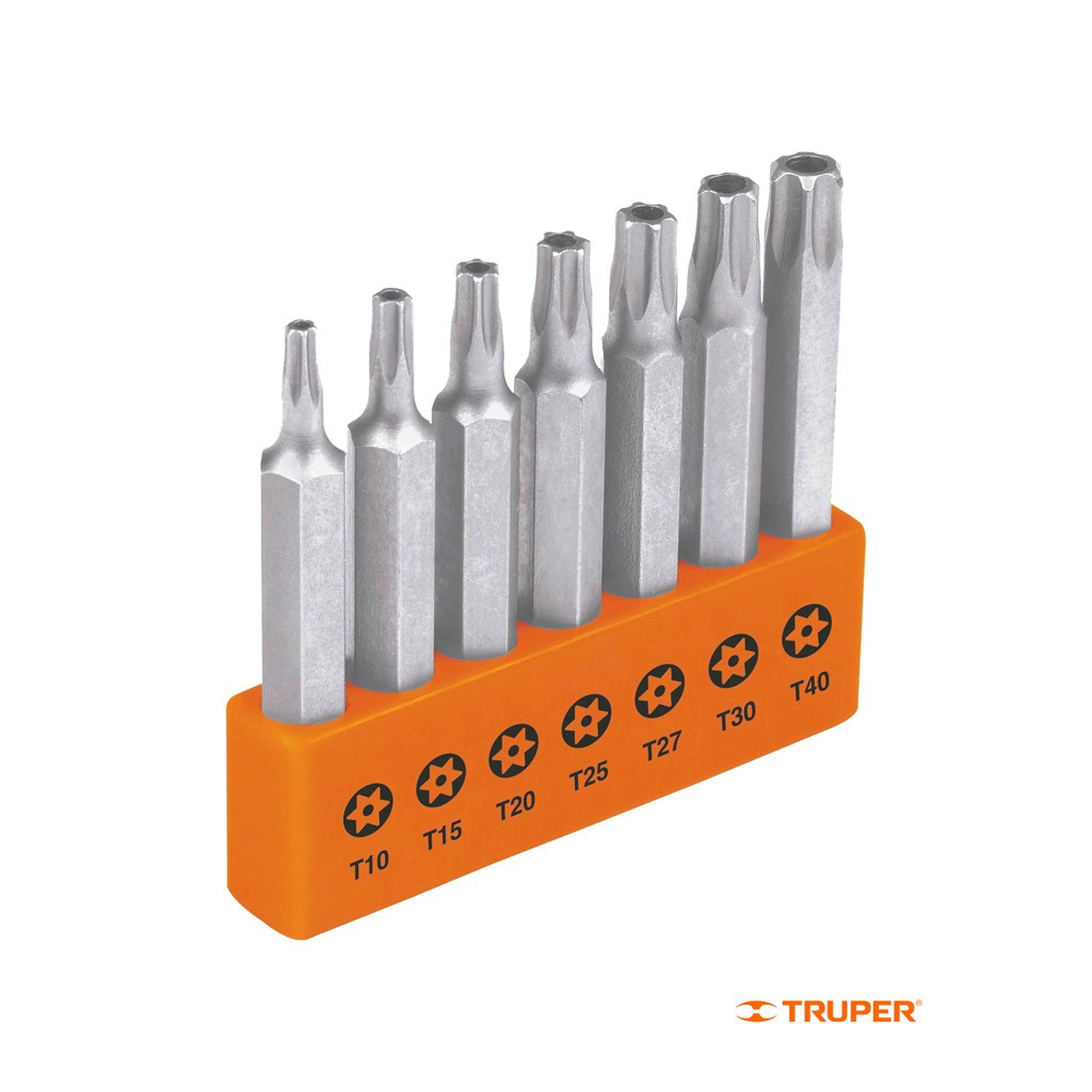 [20717] JUEGO DE DESARMADORES TORX DE SEGURIDAD DE 7 PZ FORCE