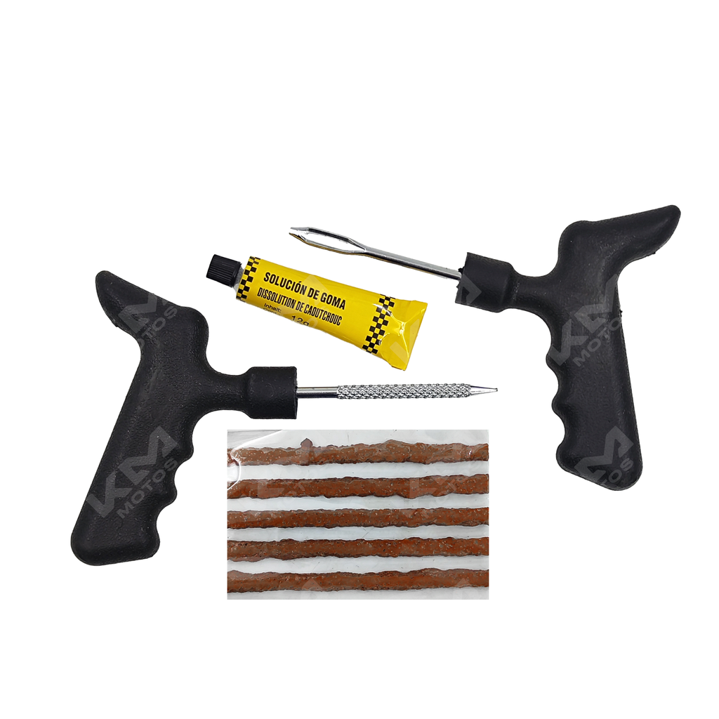 [7-7197] KIT REPARA LLANTAS DE MOTO CON MECHAS KIT dt15-lx006
