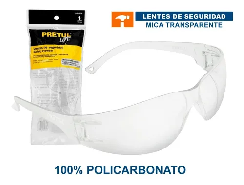 [20401] LENTE DE SEGURIDAD TRANSPARENTE PRETUL