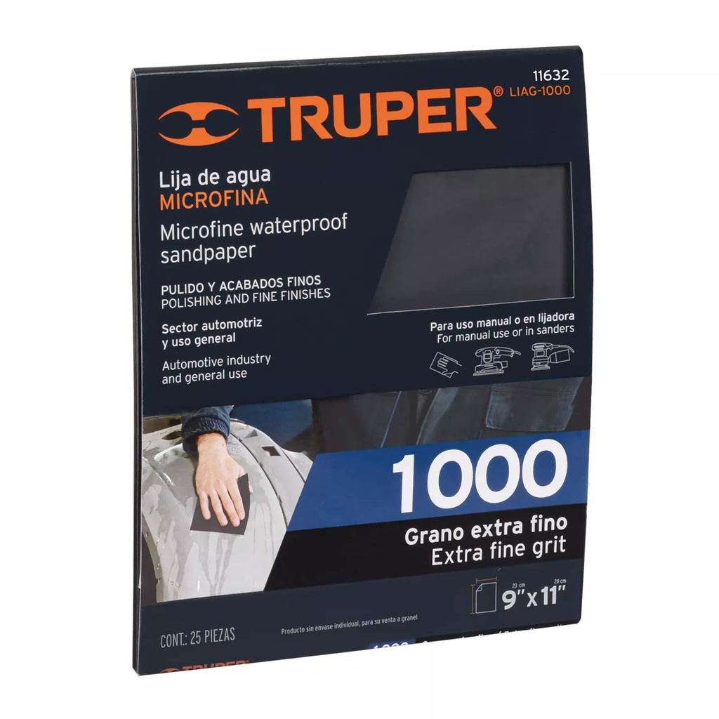 [11632] LIJA 1000 MICROFIBRA TRUPER