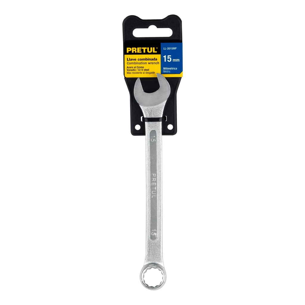 [21909] LLAVE COMBINADA 15 MM SATINADA