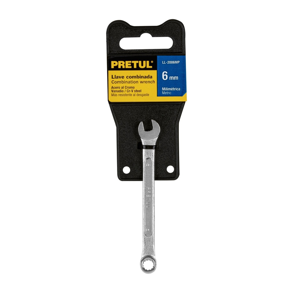 [21900] LLAVE COMBINADA 6 MM SATINADA