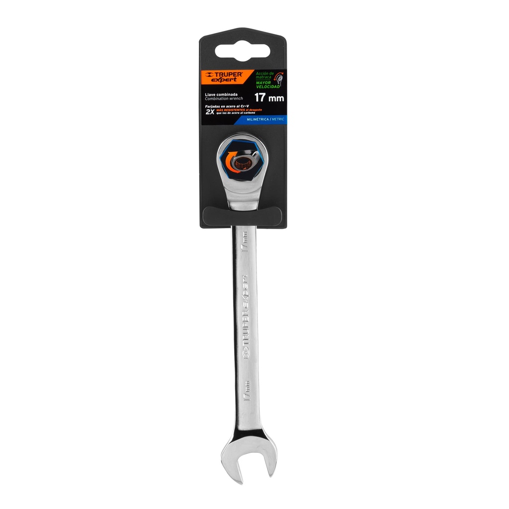 [15744] LLAVE COMBINADA CON MATRACA 12MM*166MMLARGO EXPERT
