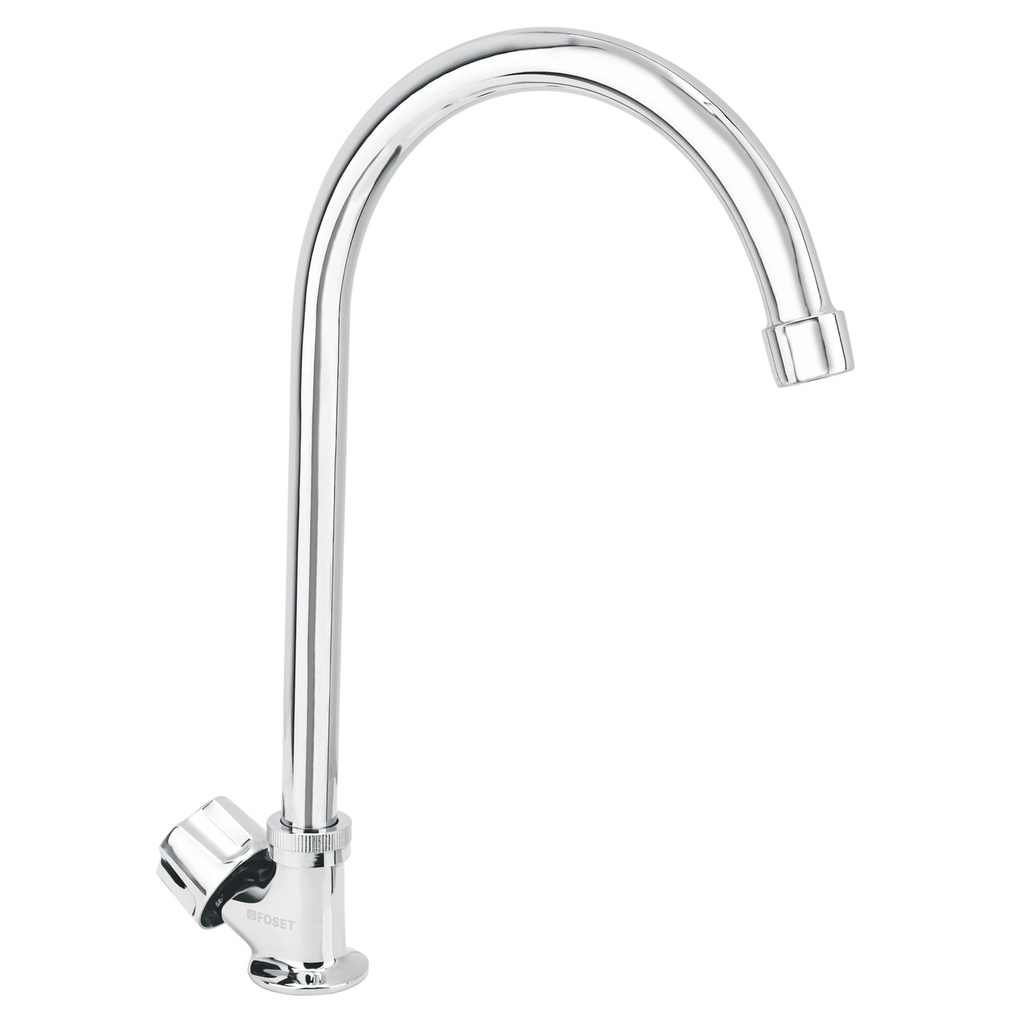 [47691] LLAVE INDIVIDUAL DE LATÓN PARA FREGADERO- CUELLO CURVO