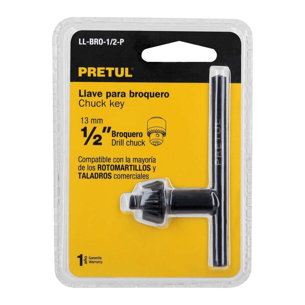 [27036] LLAVE PARA BARRENO DE 1/2", PRETUL