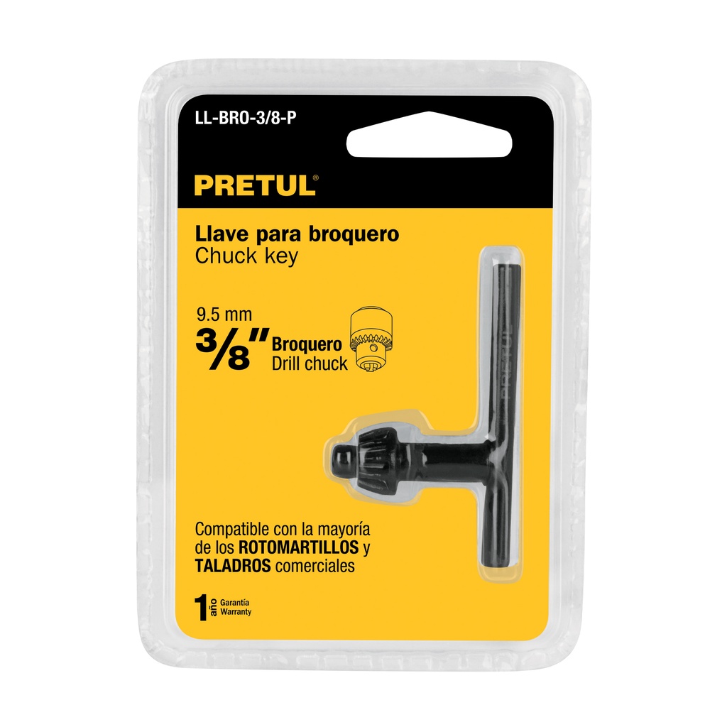 [27035] LLAVE PARA BARRENO DE 3/8", PRETUL