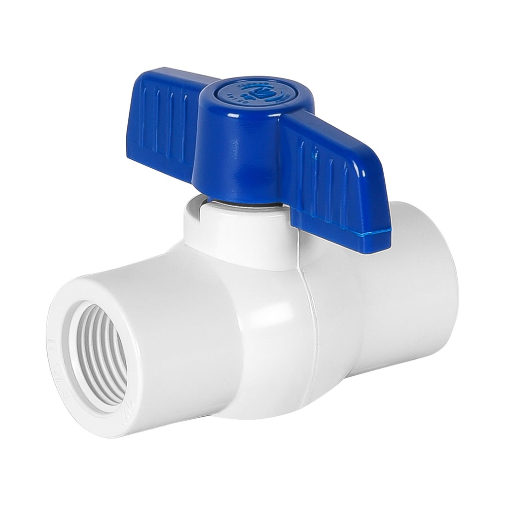 [49150] LLAVE PVC ESFERA 1/2 CON ROSCA FOSET