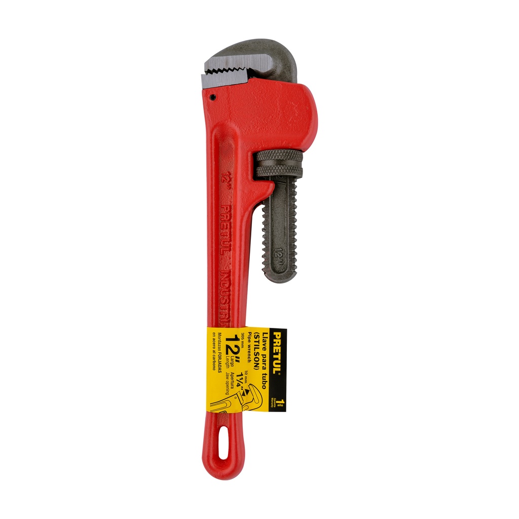 [22012] LLAVE STILSON 12 PLG. CUERPO DE HIERRO MALEABLE PRETUL