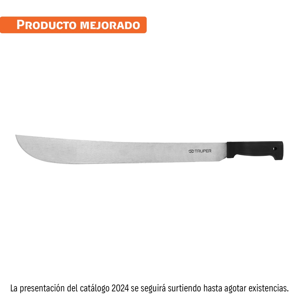 [15866] MACHETE ESTÁNDAR 20 PLG. CACHA NEGRA INYECTADA TRUPER