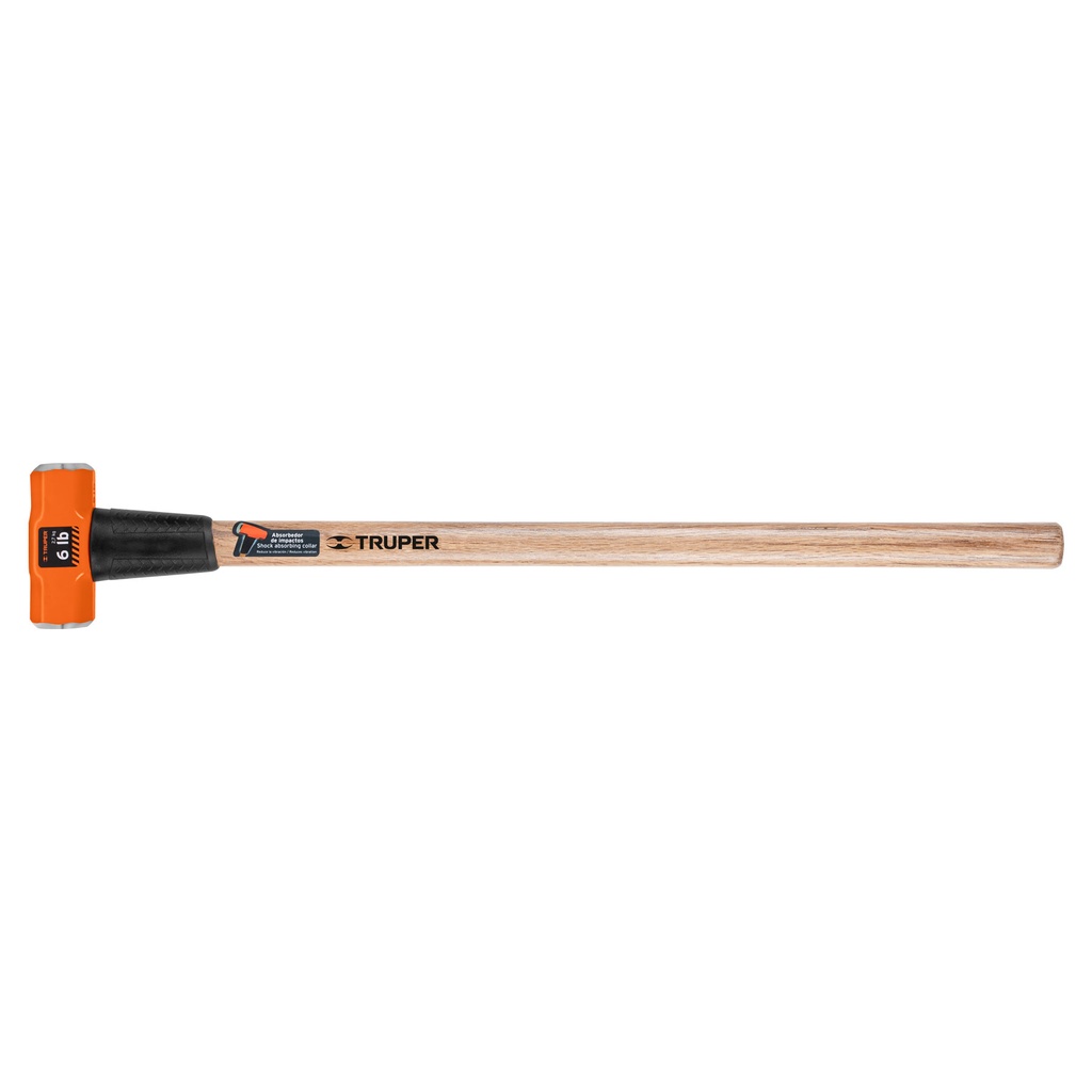 [16509] MARRO OCTAGONAL 6 LB MANGO DE MADERA 36 PLG. TRUPER