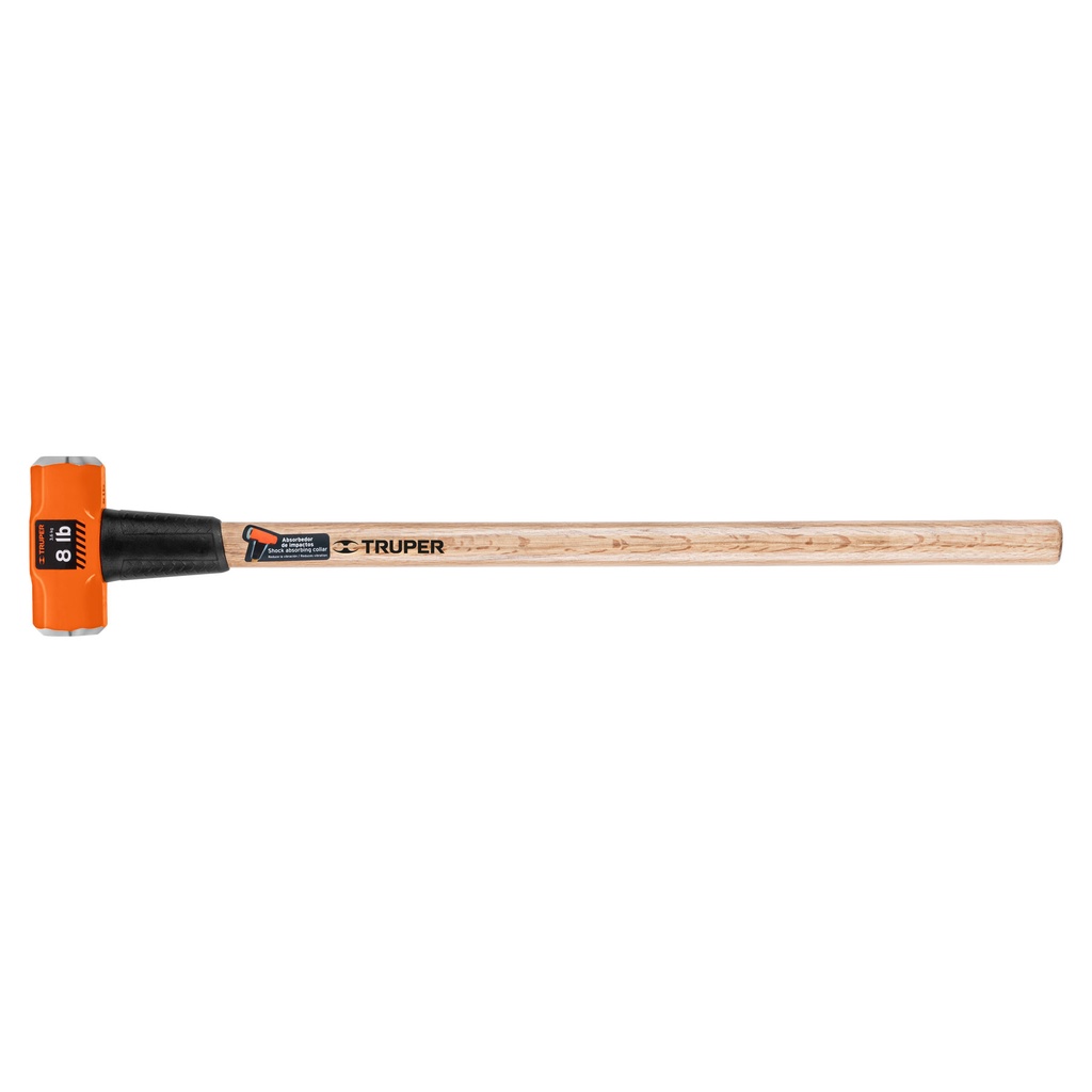 [16511] MARRO OCTAGONAL 8 LB MANGO DE MADERA 36 PLG. TRUPER
