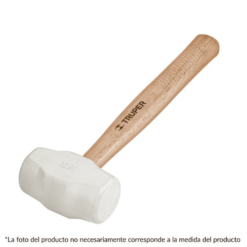 [16930] MARTILLO DE HULE 1/2 LIBRA CABO MADERA