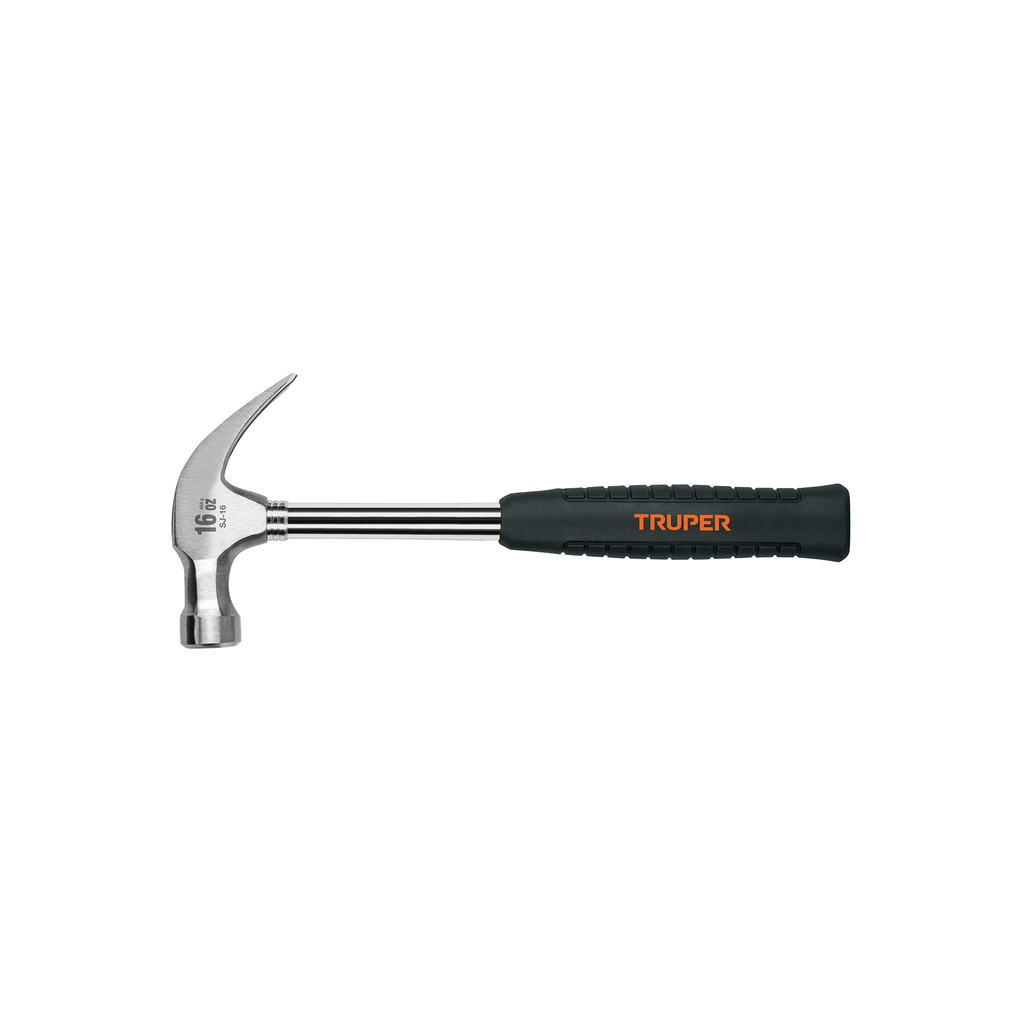 [16700] MARTILLO PULIDO 16 ONZ UÑA CURVA MANGO TUBULAR C NEOPRENO TRUPER
