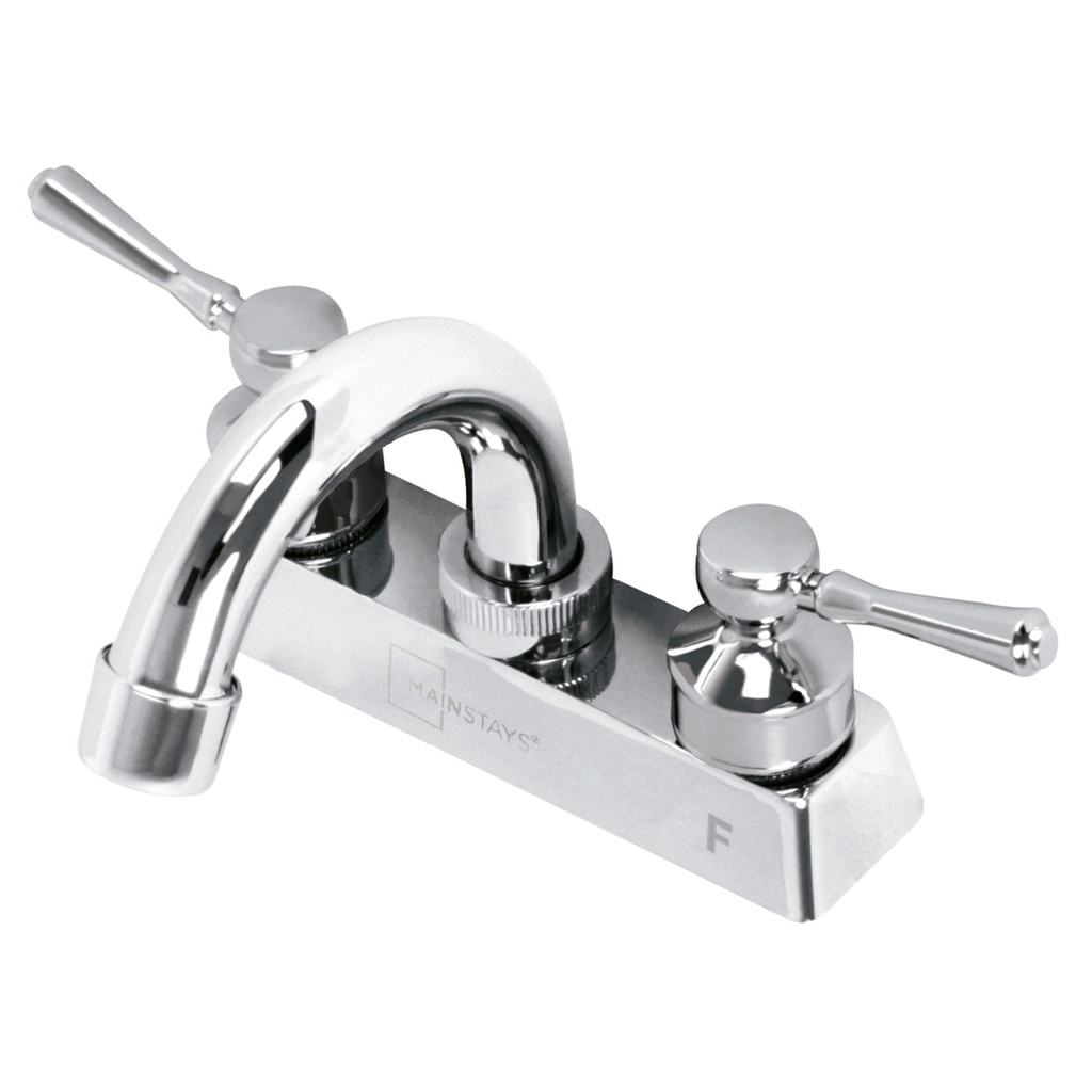 [49204] MEZCLADORA 4 PLG. PARA LAVABO CUELLO CURVO MANERALES CONO