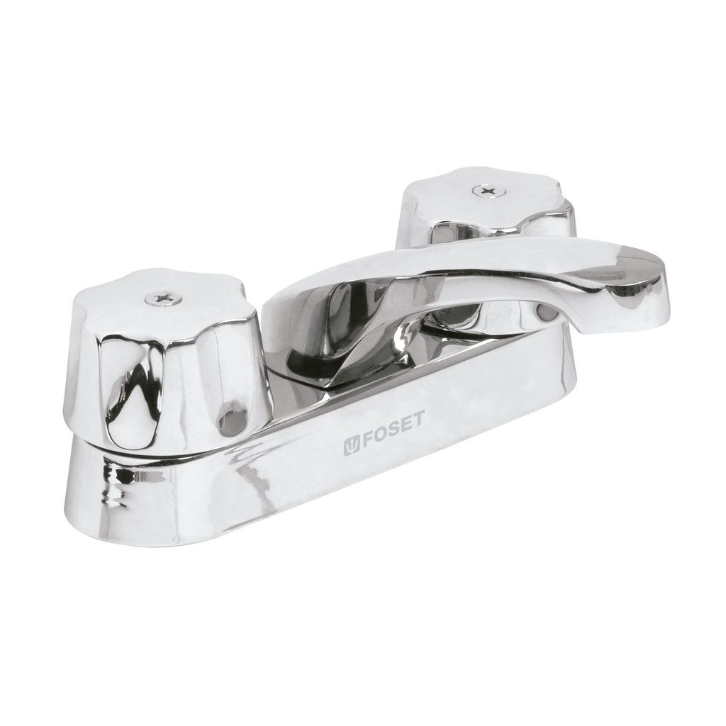 [49230] MEZCLADORA 4 PLG. PARA LAVABO NARIZ LARGA CARTUCHO CERÁMICO