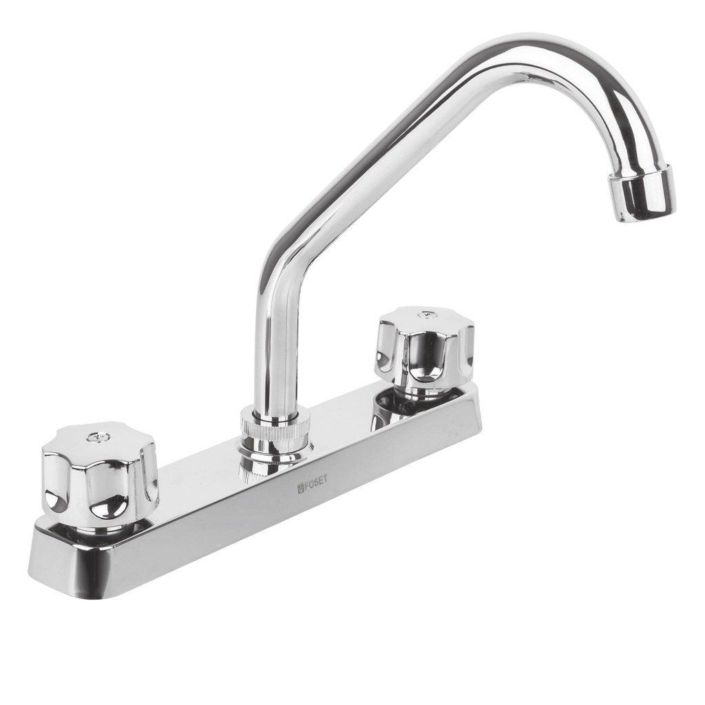[49289] MEZCLADORA PLÁSTICA 8 PLG. CUELLO CORTO PARA FREGADERO STANDARD