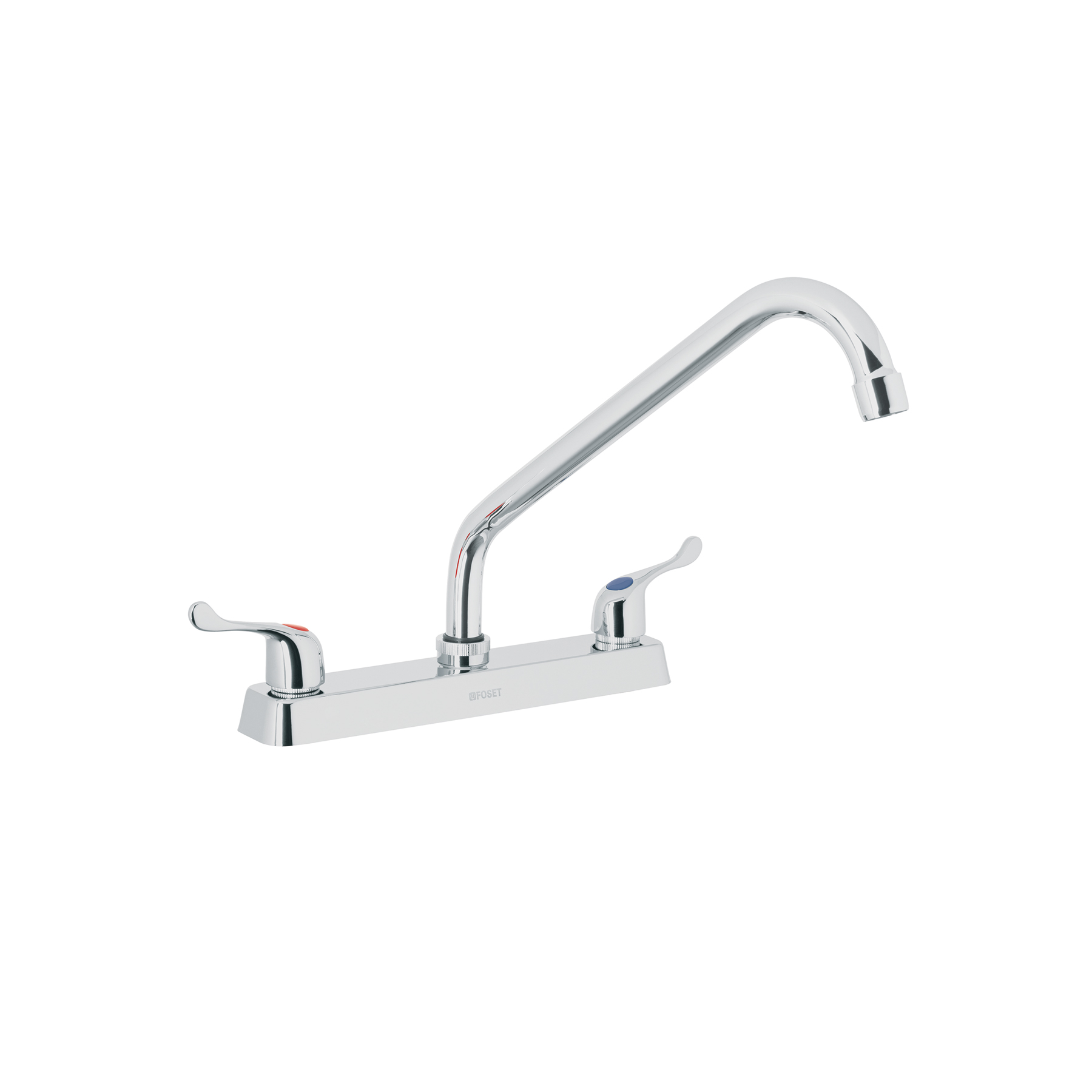 [45515] MEZCLADORA PLÁSTICA 8 PLG. CUELLO LARGO PARA FREGADERO PALANCA