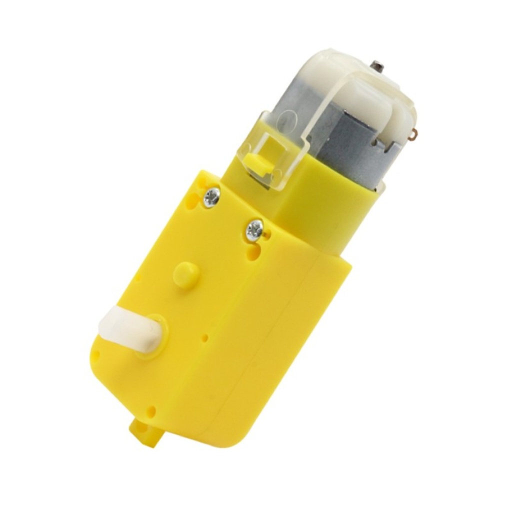 [T-M01321] MOTORREDUCTOR 6V DOBLE EJE LLANTA AMARILLA,PROYECTO ELECTRONICA