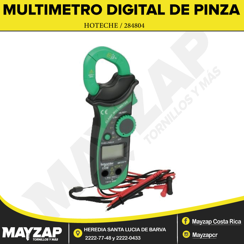 [PT1462] MULTIMETRO DIGITAL CON GANCHO ON HOTECHE