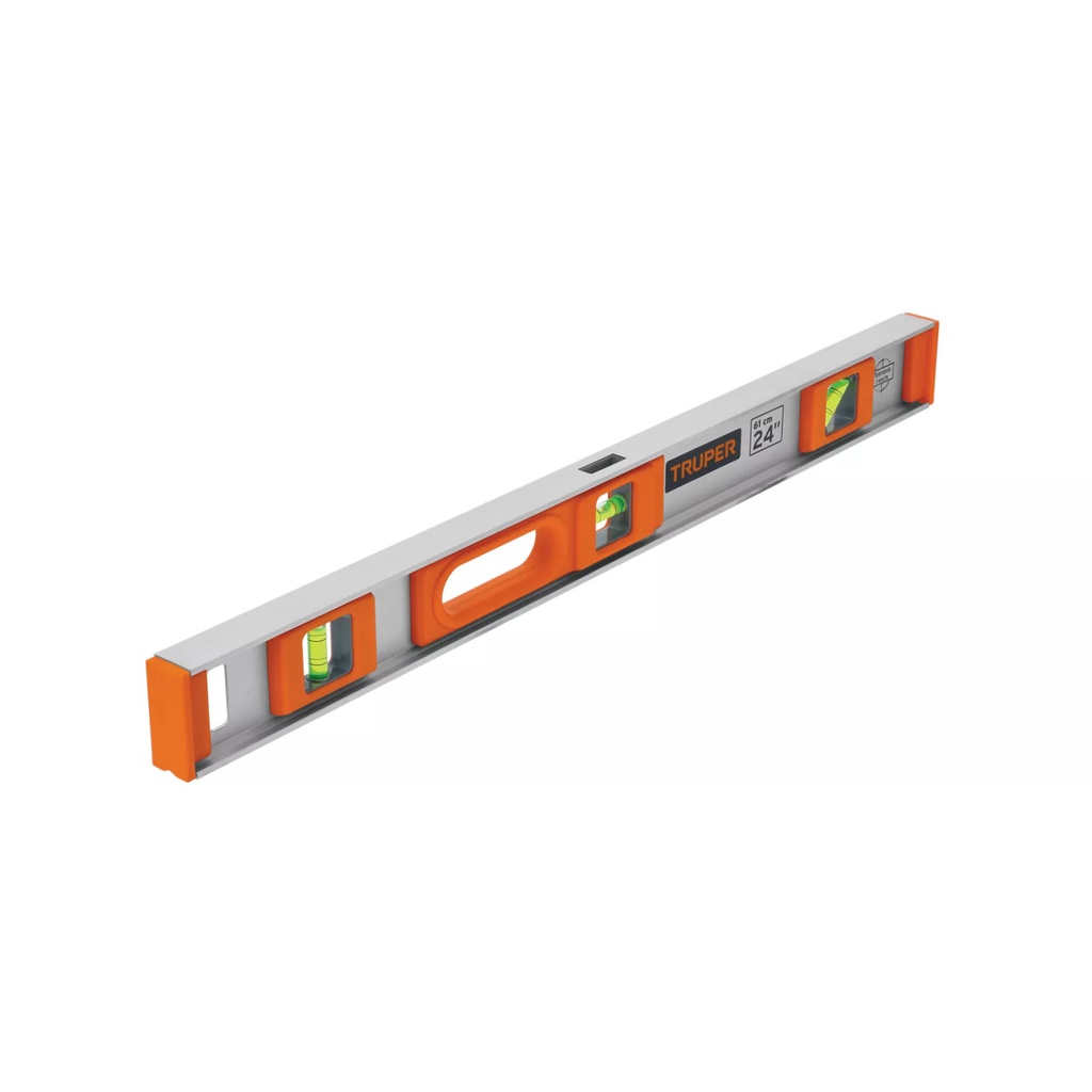 [17036] NIVEL DE 24 PLG. CUERPO DE ALUMINIO CON PROTECCIÓN DE ABS