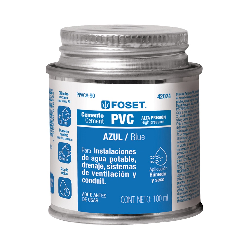 [42024] PEGAMENTO AZUL PARA PVC- BOTE 90 ML