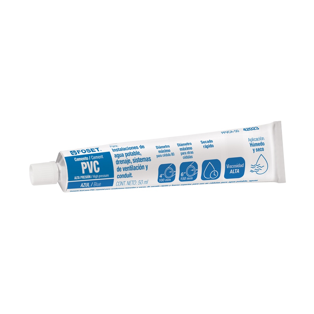 [42023] PEGAMENTO AZUL PARA PVC- TUBO 50 G