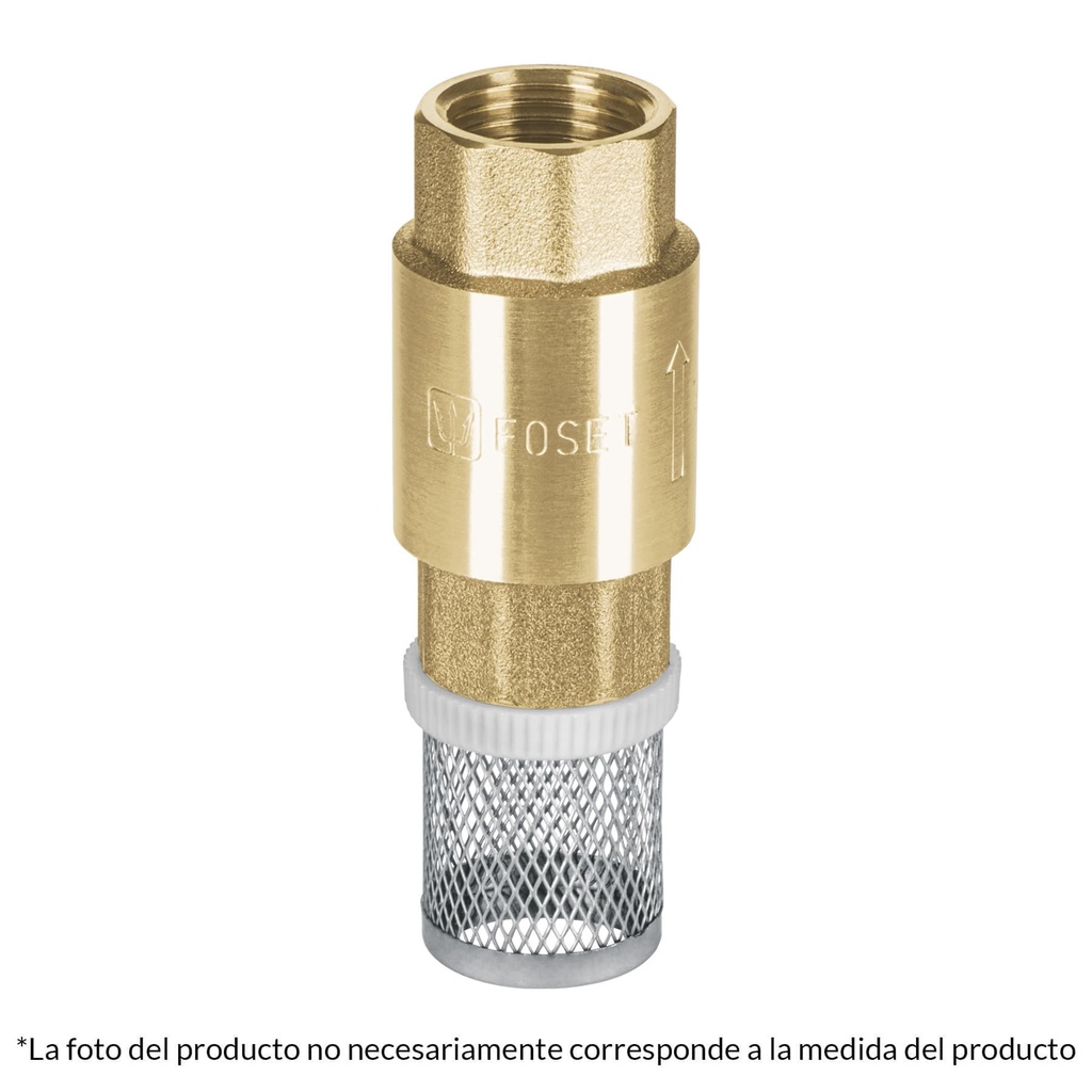 [49056] PICHANCHA CON REJILLA ACERO INOXIDABLE 1 PLG. FOSET