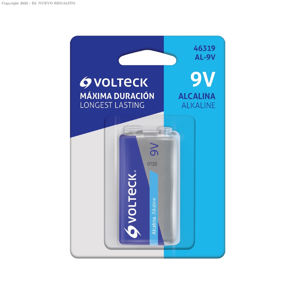 [46319] PILA ALCALINA 9V- BLISTER- VOLTECH
