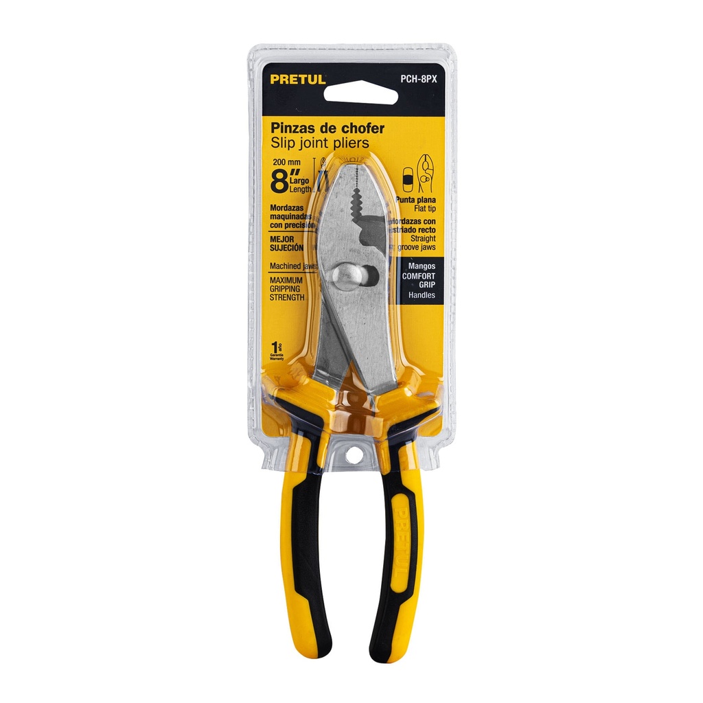 [22673] PINZA DE CHOFER 8 PLG. MANGO COMFORT GRIP PRETUL