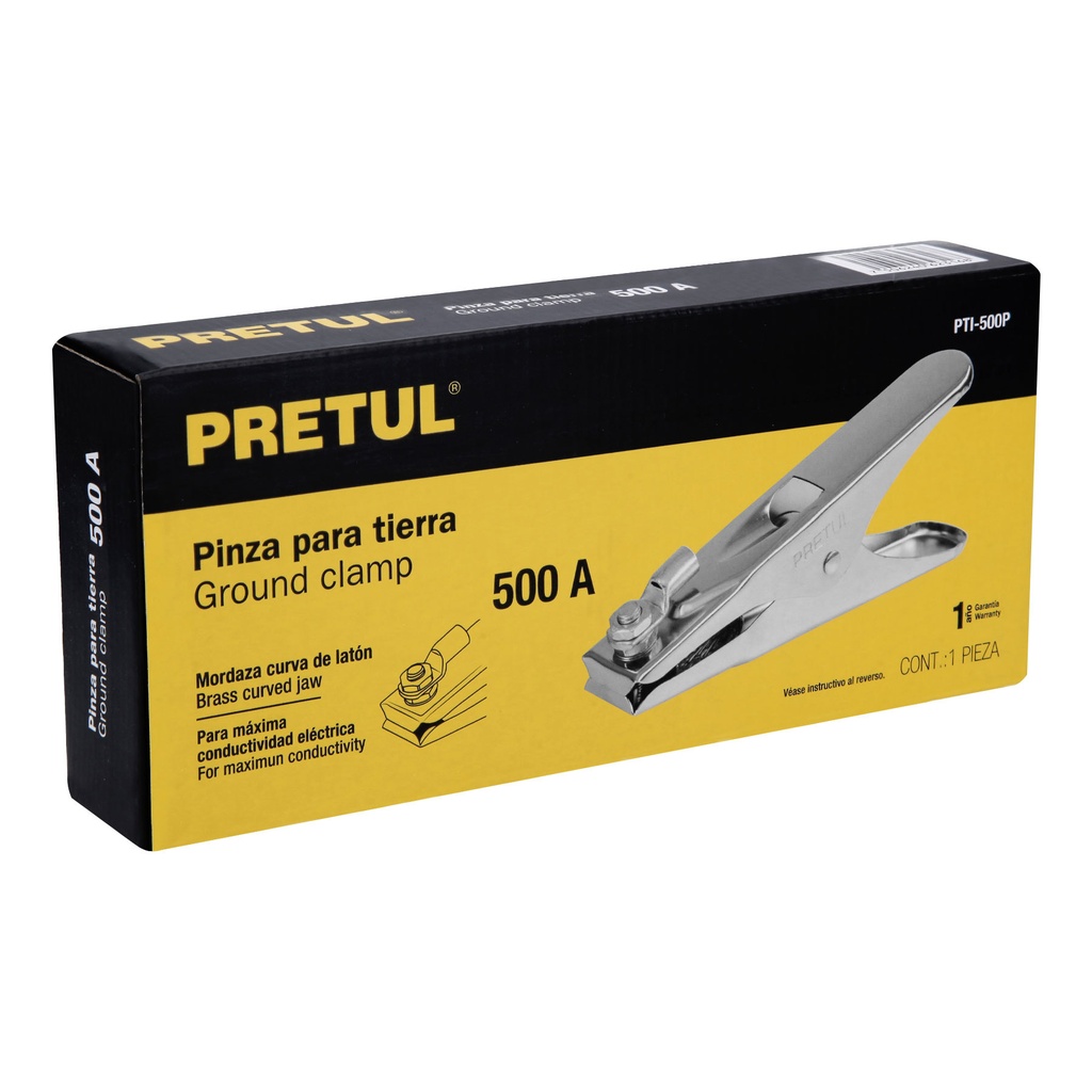 [24235] PINZA PARA TIERRA DE 500 A- PRETUL