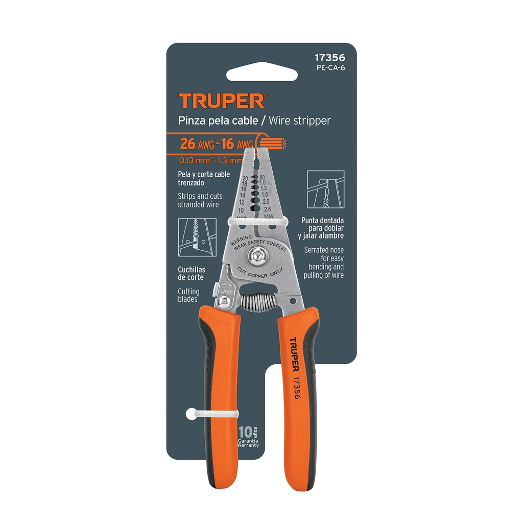 [17356] PINZA PELA CABLE TRUPER