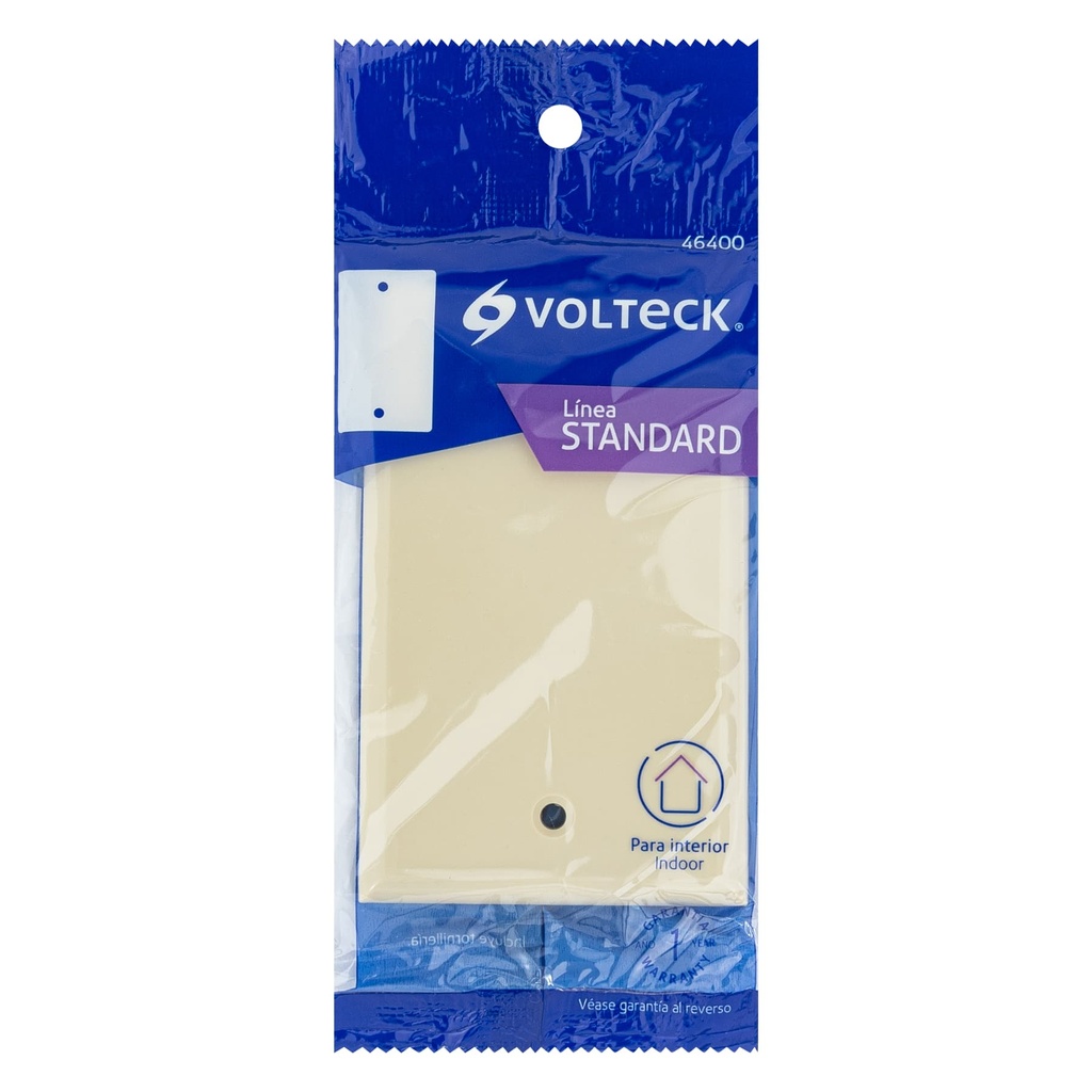 [46400] PLACA DE PLASTICO CIEGA STD