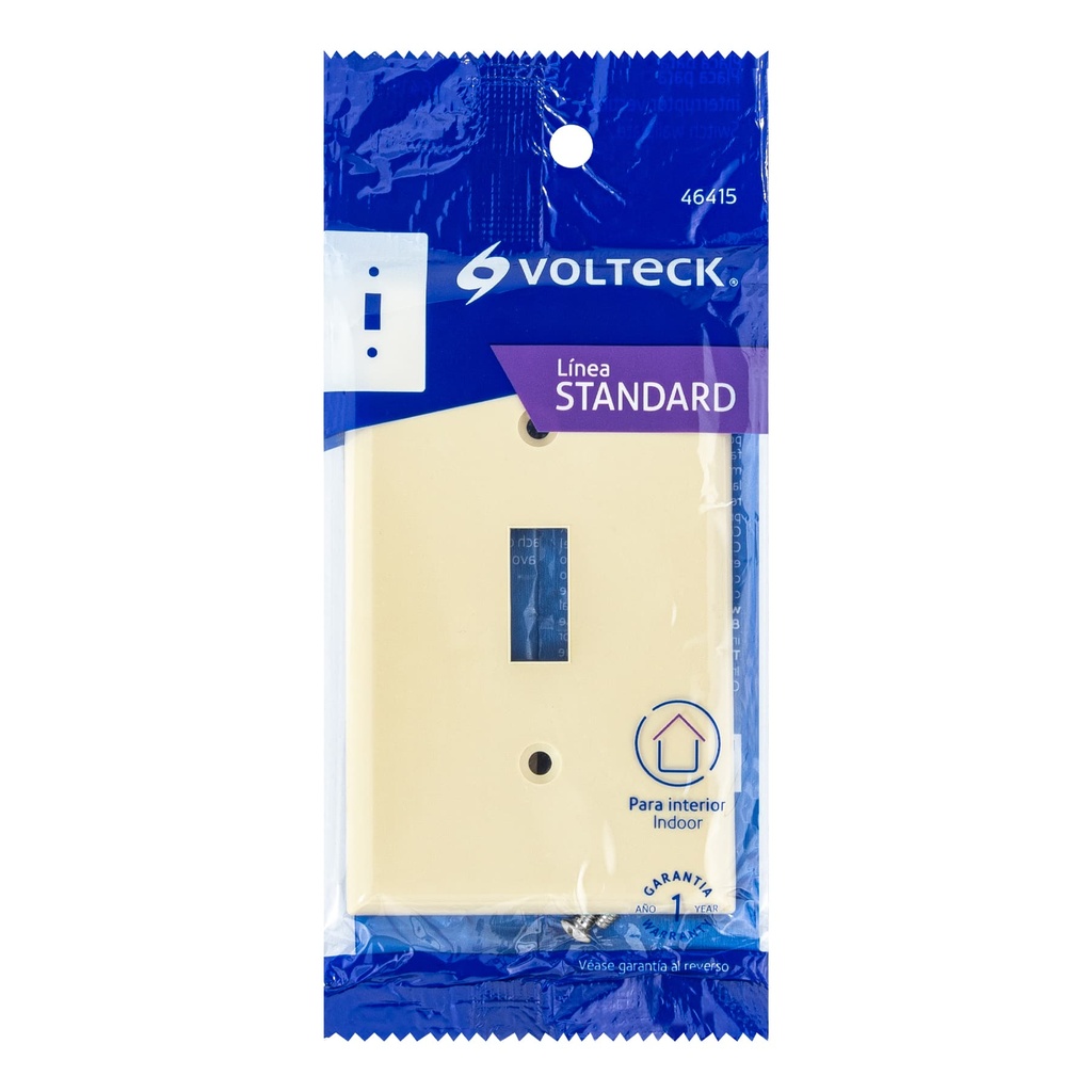 [46415] PLACA PLASTICA PARA APAGADOR VERTICAL ST