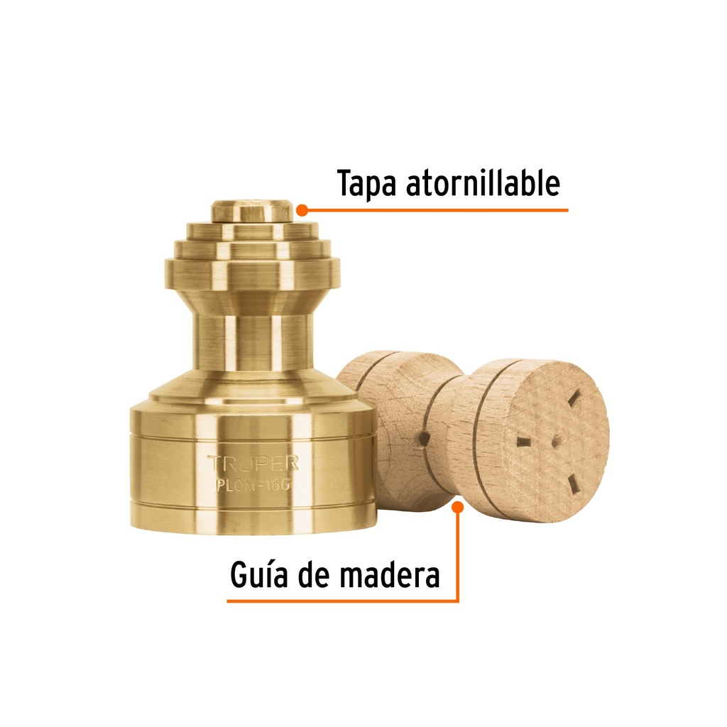 [11822] PLOMADA DE LATÓN- 16 OZ