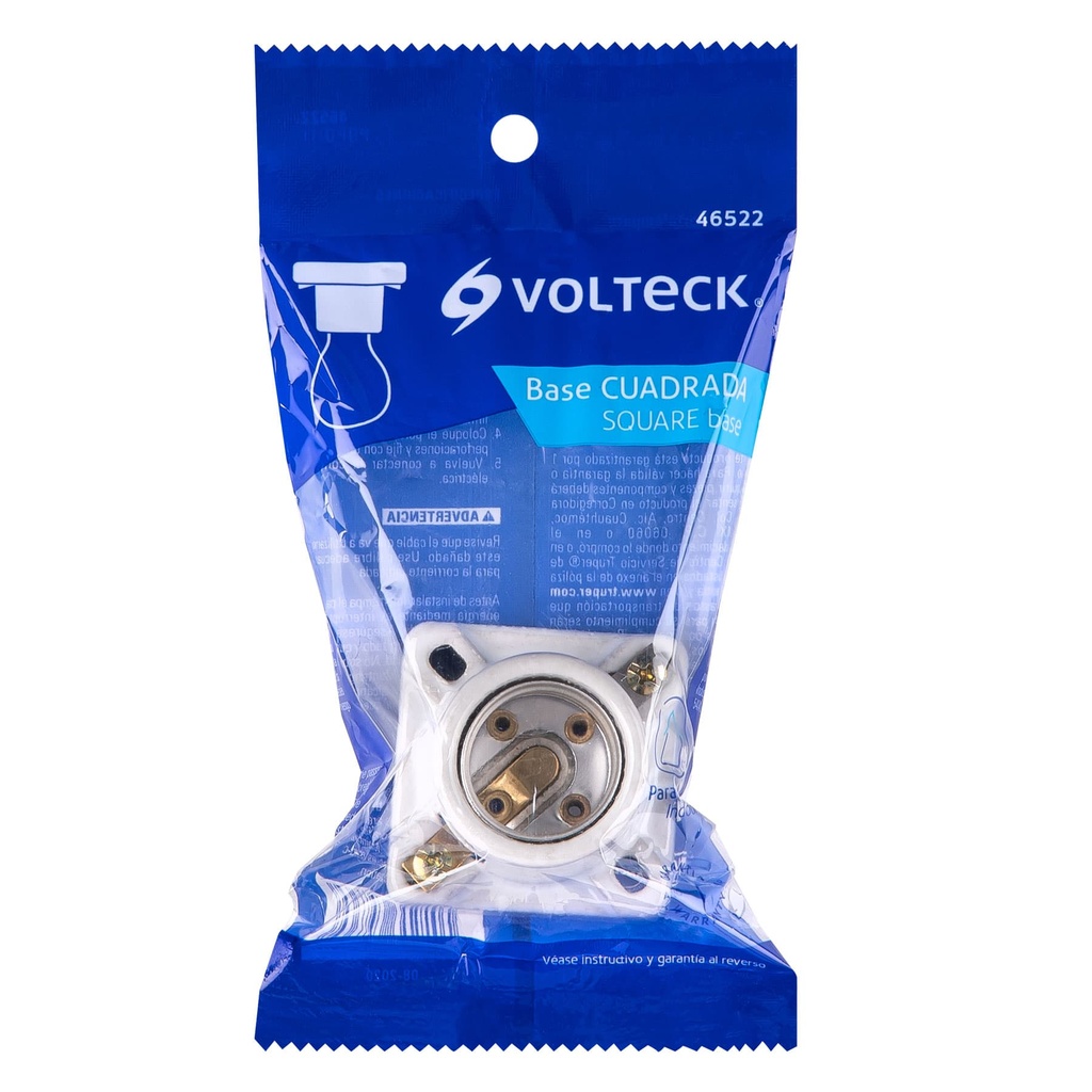 [46522] PORTALAMP CERAMICA CUADRADO VOLTECH