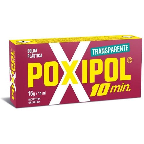 [AS14532] POXIPOL TRANSPARENTE CAJA ROJA 14 ML PEQUENO