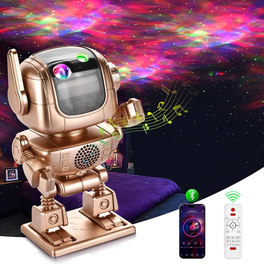 [PR-ARMB] PROYECTOR ROBOT LED DE GALAXIA /BOCINA BLUTOOTH