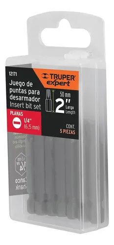 [12171] PUNTA DESARMADOR PLANA 1/4 EXPERT