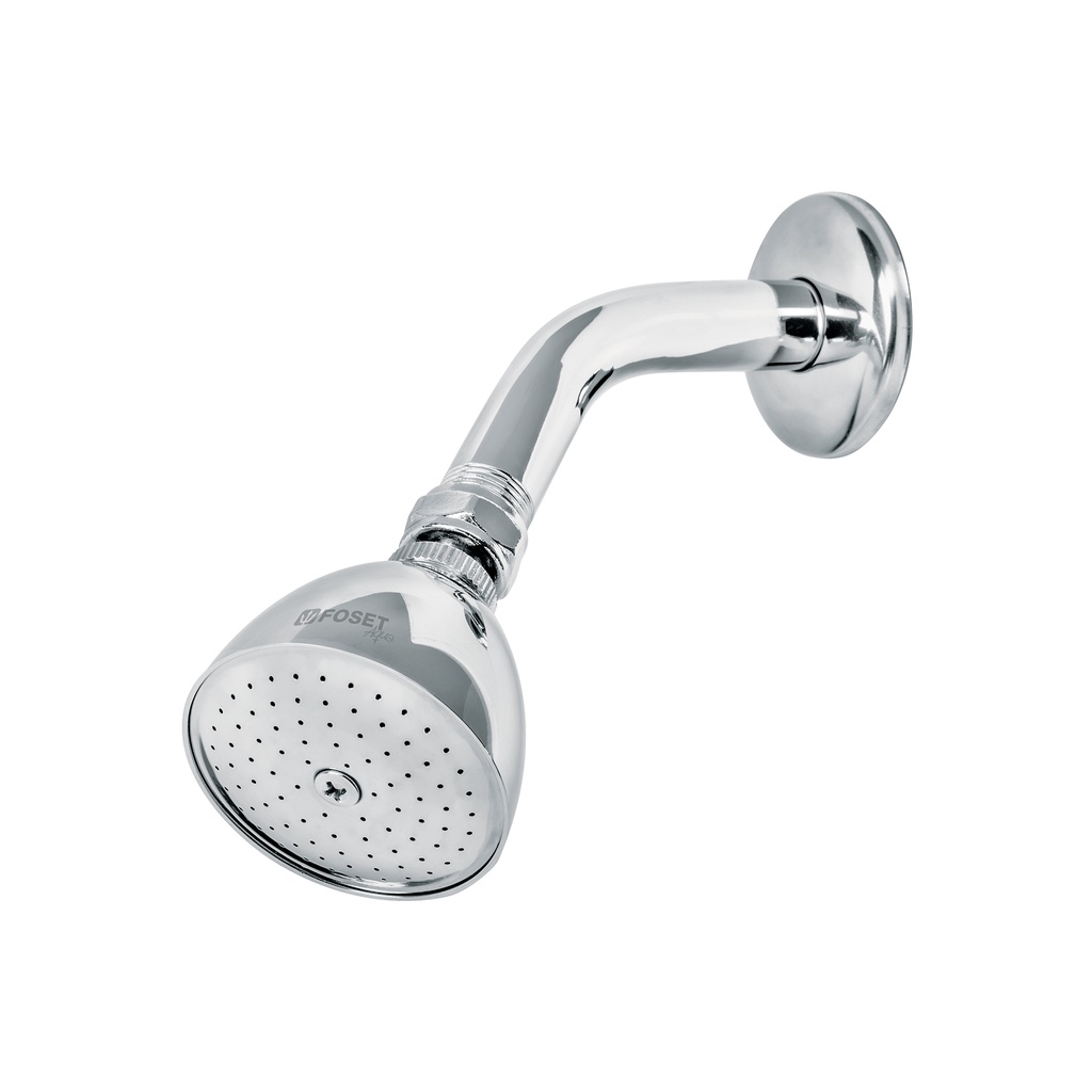 [49448] REGADERA CÓNICA 2-1/2" BRAZO Y CHAPETÓN DE ACERO, FOSET
