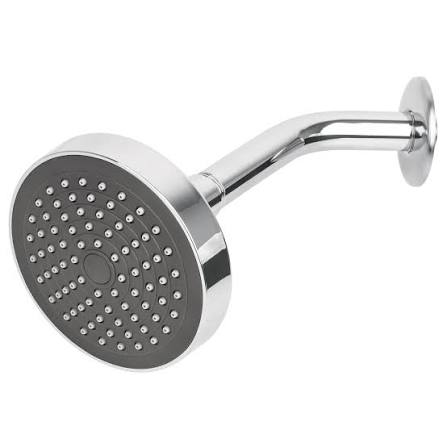 [45067] REGADERA REDONDA 4 1/4 PLG. BRAZO Y CHAPETÓN DE ACERO FOSET