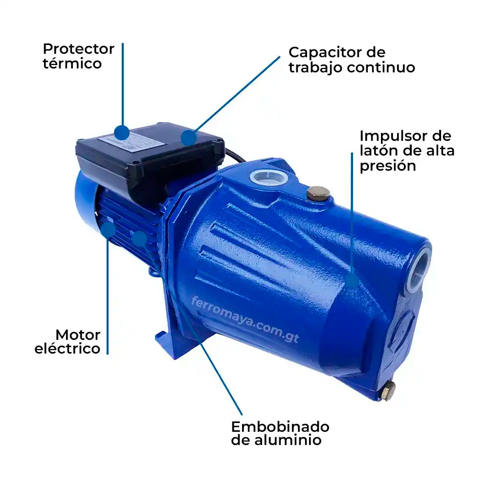 [JET100L] RIETI BOMBA 1HP AUTOCEBANTE 110V SISTERNA
