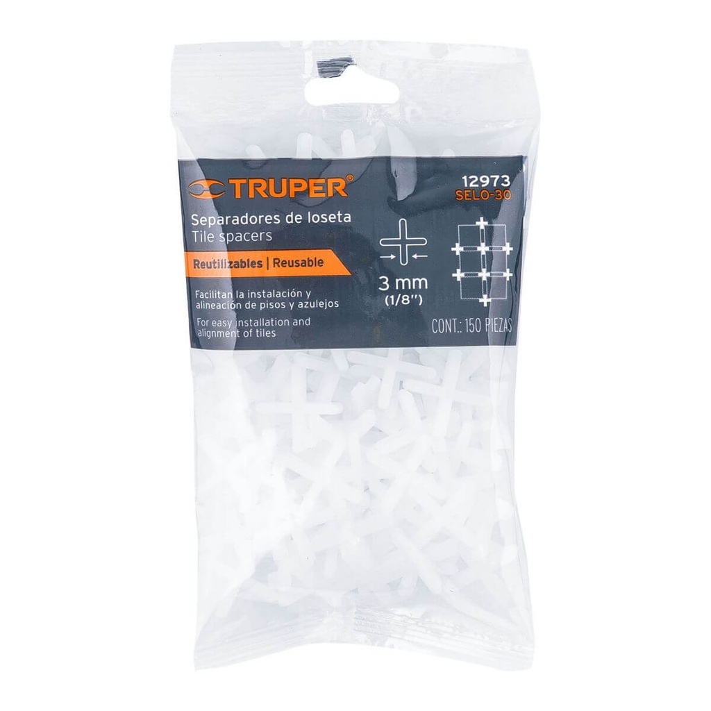 [12973] SEPARADOR DE LOSETA DE 3.0 MM (BOLSA 150 UNIDADES)