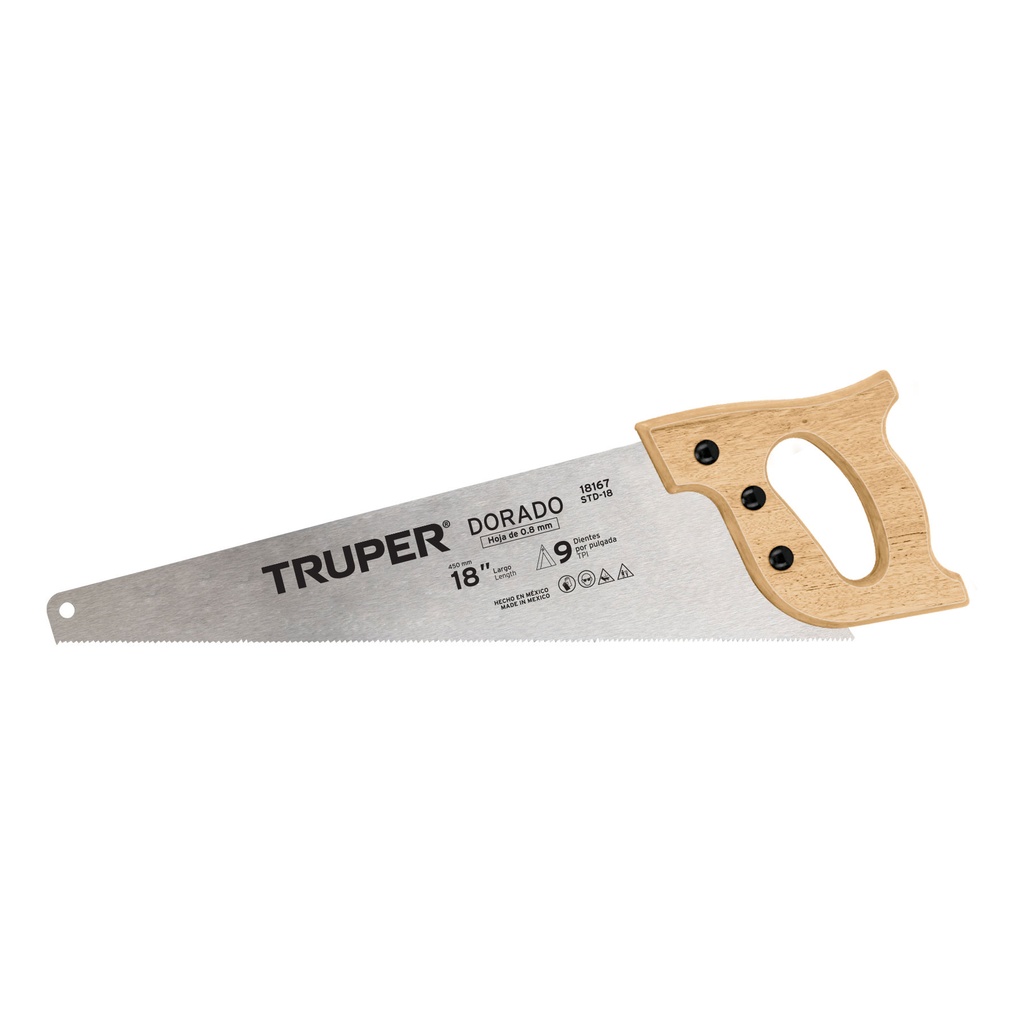 [18167] SERRUCHO 18" DORADO, 9 DPP, TRUPER