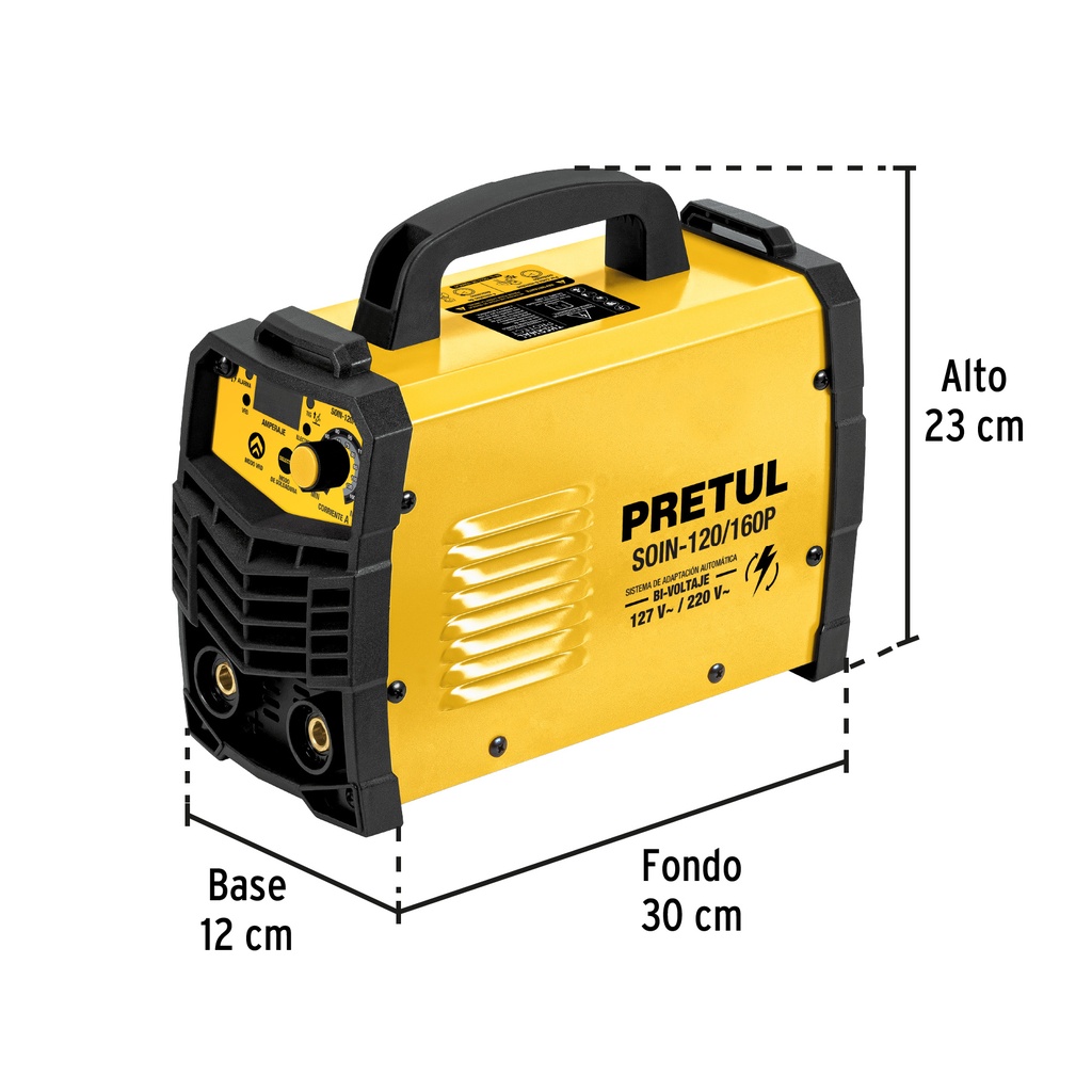 [29960] SOLDADORA INVERSORA 127V/220V- 120AMP/160AMP