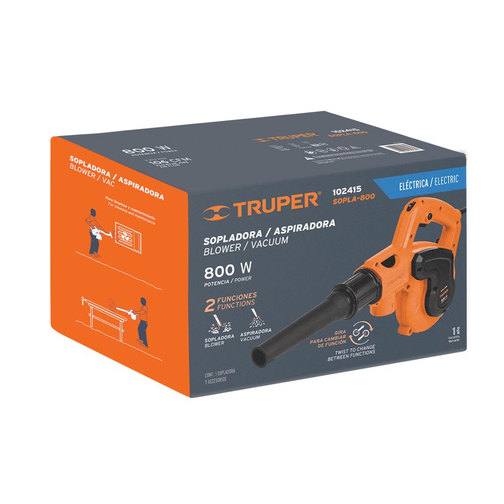[102415] SOPLADORA ASPIRADORA ELECTRICA 800 WATS TRUPER