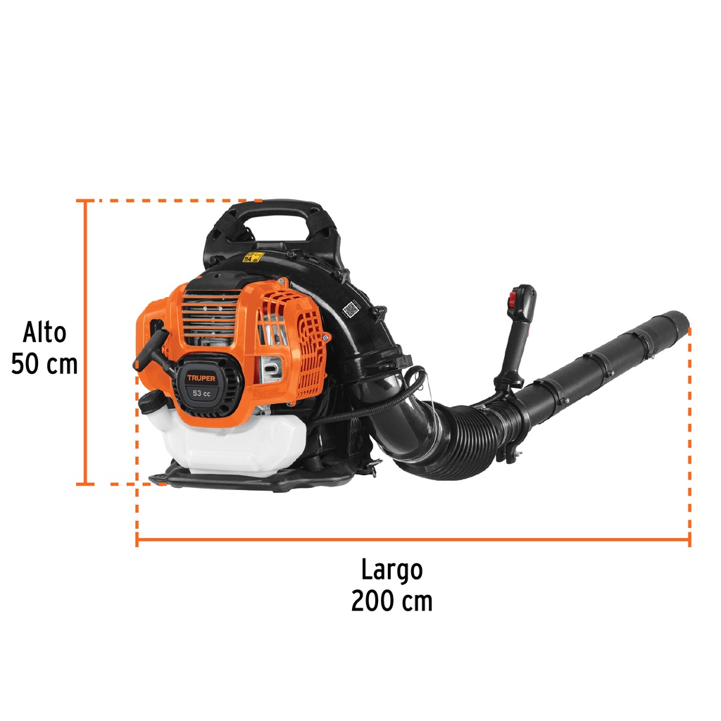 [102970] SOPLADORA GASOLINA TIPO MOCHILA 53CC TRUPER