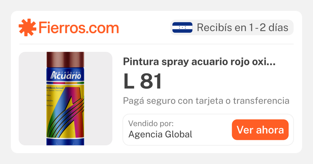[001-4079] SPRAY ACUARIO ROJO OXIDO 754